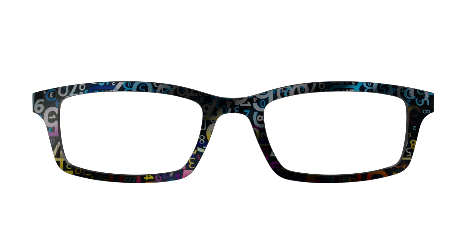 The Holographic Numbers - Front Top Image - Pair Eyewear