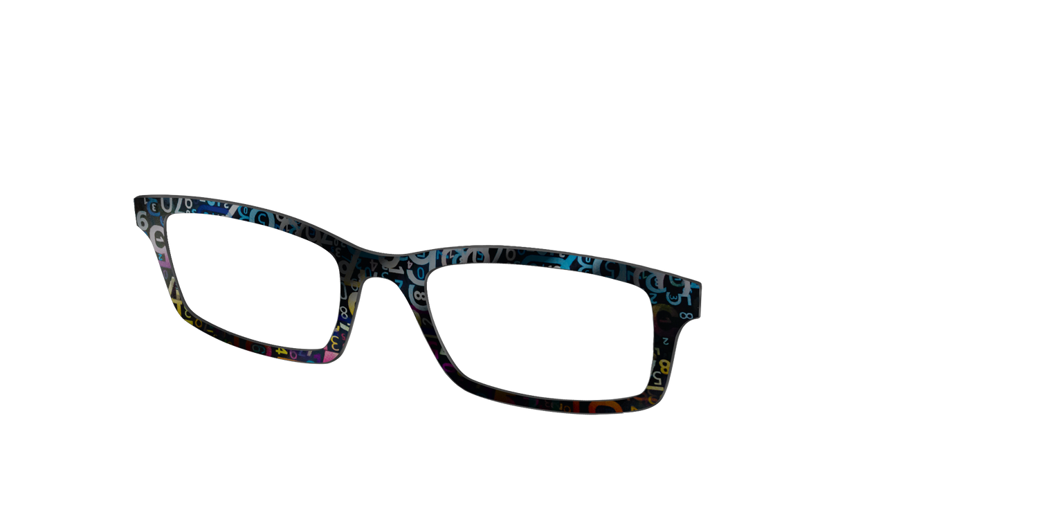 The Holographic Numbers - Angle Top Image - Pair Eyewear