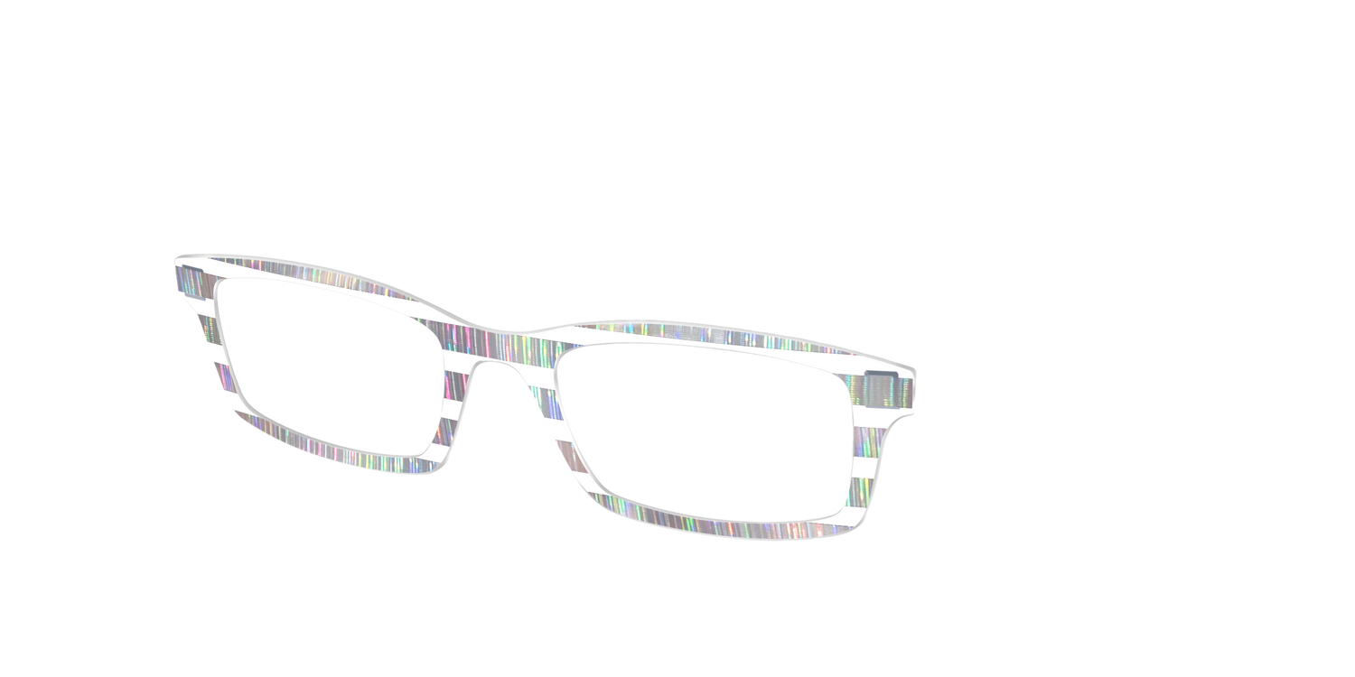 The Holographic Stripes Crystal - Angle Top Image - Pair Eyewear