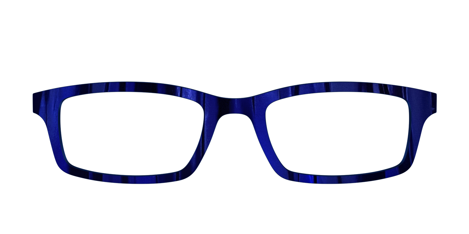 The Indigo Moire Stripes - Front Top Image - Pair Eyewear