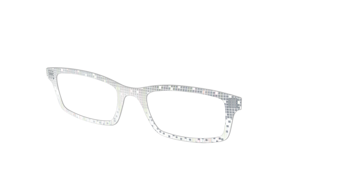 The Iridescent Disco Crystal with Silver Foil - Angle Top Image - Pair Eyewear