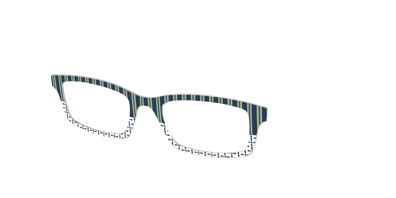 The Kayak Stripes - Angle Top Image - Pair Eyewear