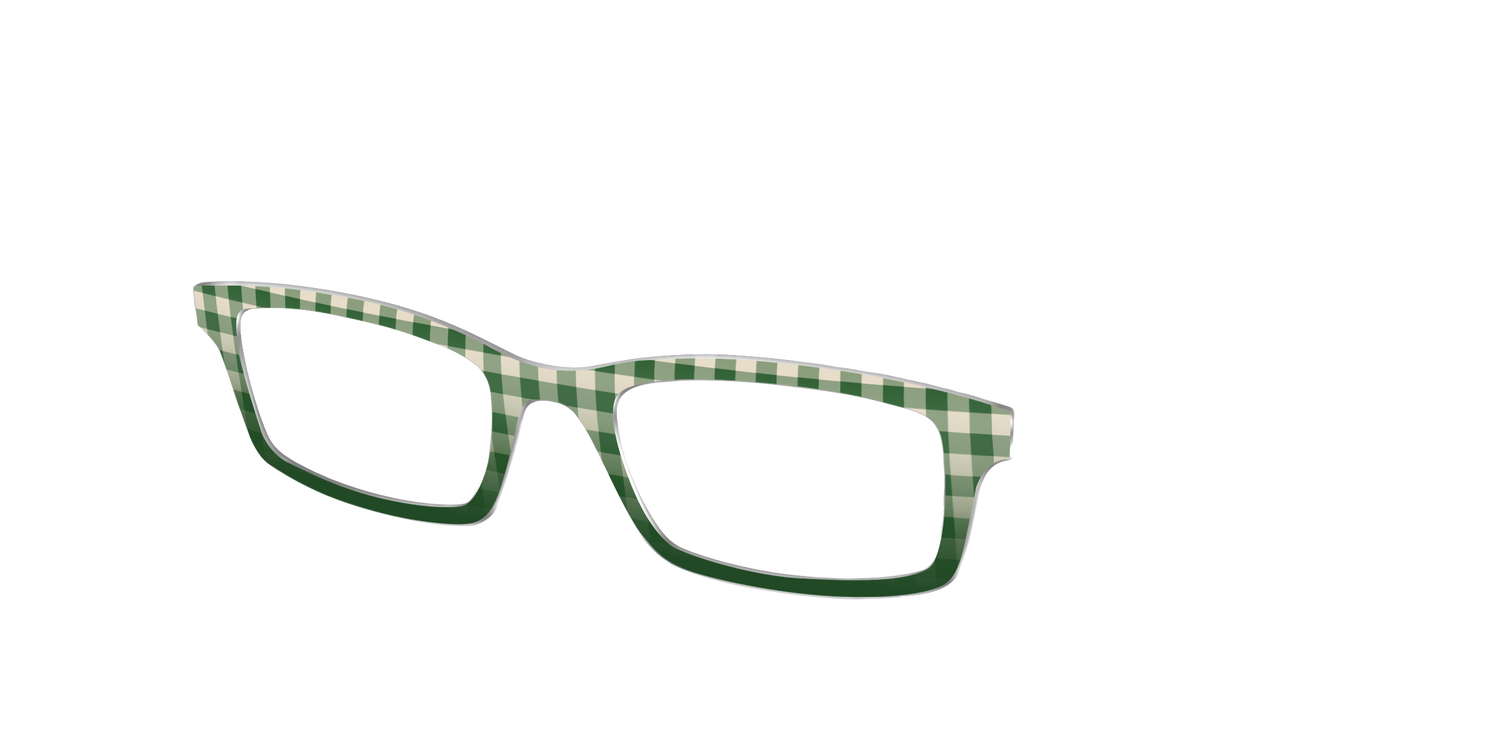The Kelly Green Gingham - Angle Top Image - Pair Eyewear