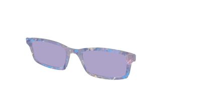 The Lavender Pearl Tort With Celestial Purple Lens - Angle Top Thumbnail - Pair Eyewear