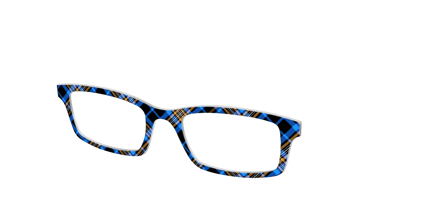 The Lavish Plaid - Angle Top Image - Pair Eyewear