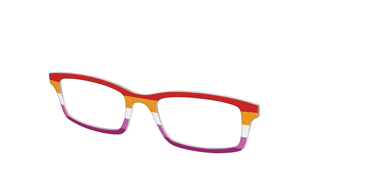 The Lesbian Flag - Angle Top Image - Pair Eyewear
