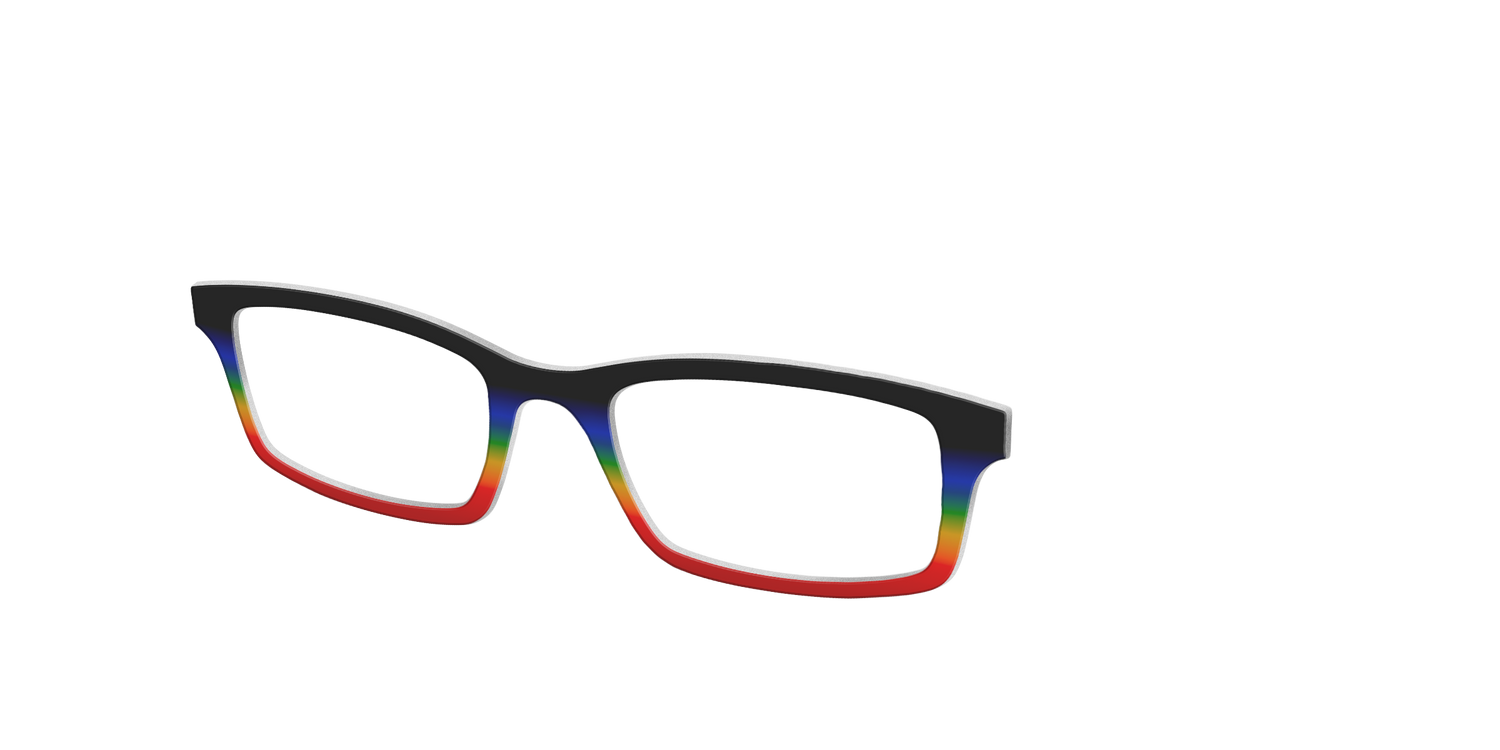 The Love Wins Gradient - Angle Top Image - Pair Eyewear