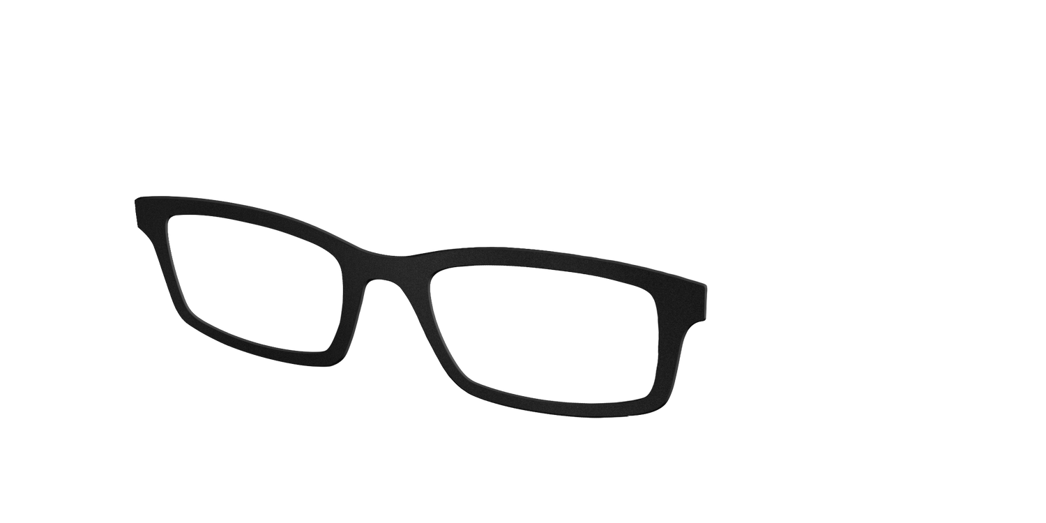 The Matte Black - Angle Top Image - Pair Eyewear