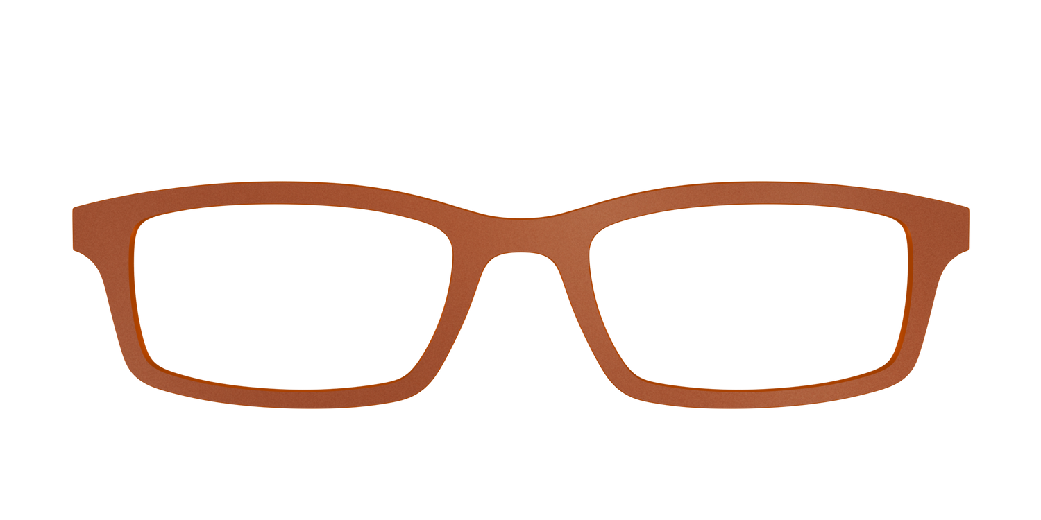The Matte Sienna - Front Top Image - Pair Eyewear