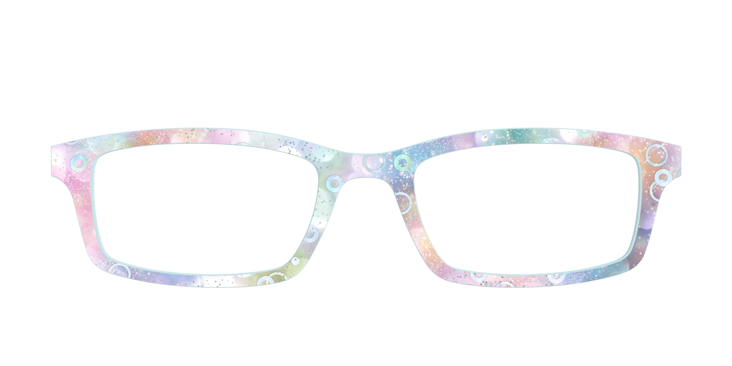 The Mermaid Bokeh with Bubble Glitter - Front Top Image - Pair Eyewear