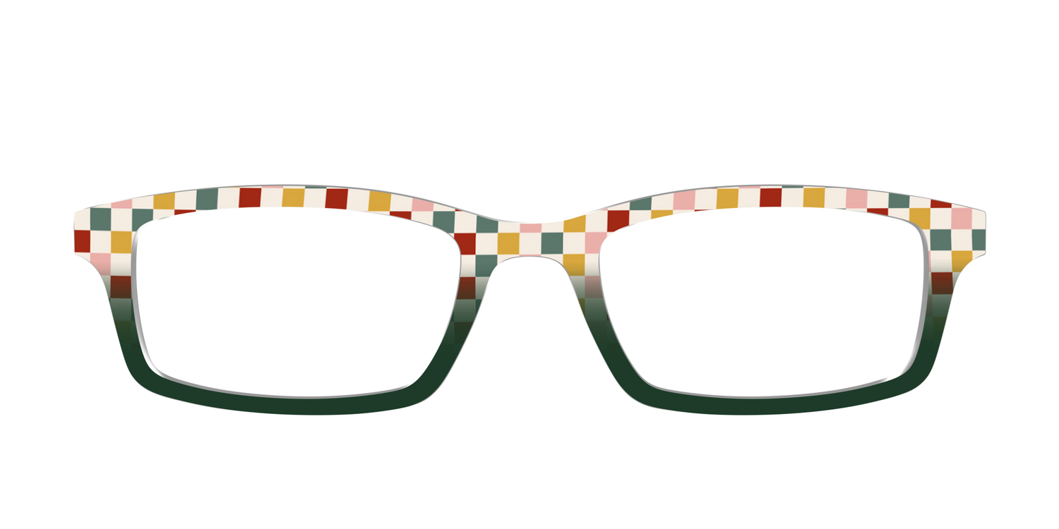 The Merry Mod Check - Front Top Image - Pair Eyewear