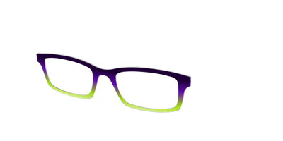 The Midnight to Electric Lime Gradient - Angle Top Thumbnail - Pair Eyewear