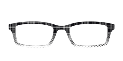 The Monochrome Plaid & Polka Dots - Front Top Thumbnail - Pair Eyewear