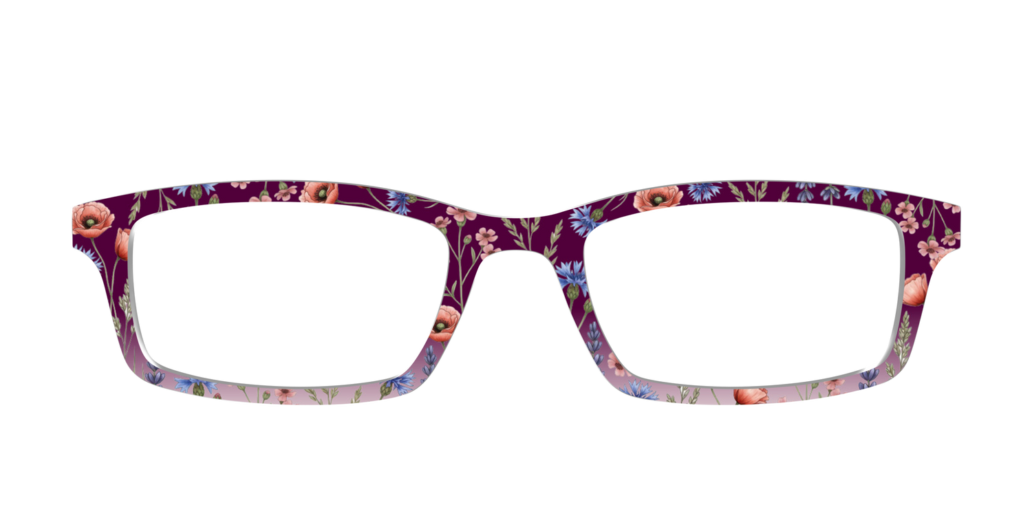 The Mulberry Floral Dip-Dye - Front Top Image - Pair Eyewear