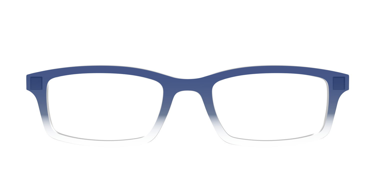 The Navy Gradient Crystal - Front Top Image - Pair Eyewear