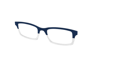 The Navy Plaid Crystal Split - Angle Top Thumbnail - Pair Eyewear
