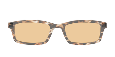The Neutral Tort Crystal With Umber Brown Lens - Front Top Thumbnail - Pair Eyewear