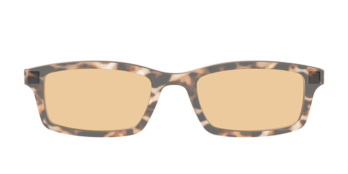 The Neutral Tort Crystal With Umber Brown Lens - Pair Eyewear