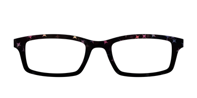 The Nightfall Haze with Holographic Starbursts - Front Top Thumbnail - Pair Eyewear