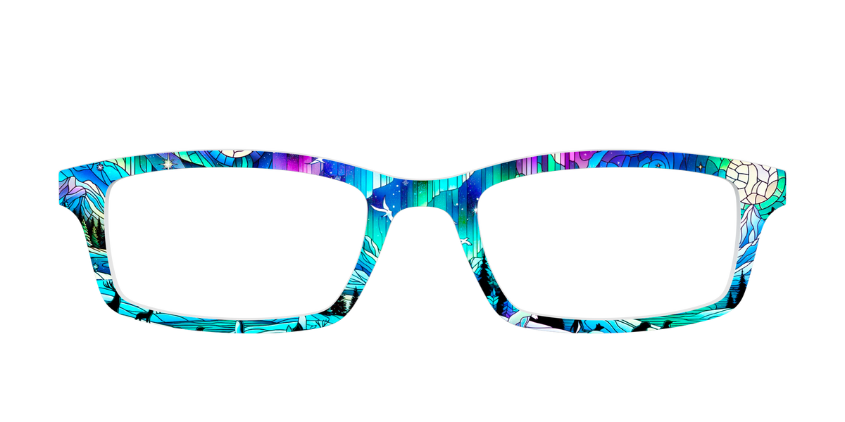 The Northern Lights Stained Glass - Front Top Image - Pair Eyewear