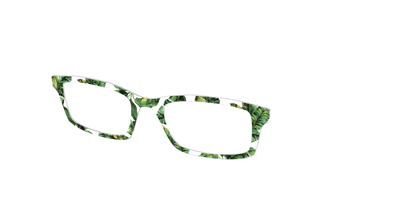The Palm Leaves Crystal - Angle Top Thumbnail - Pair Eyewear