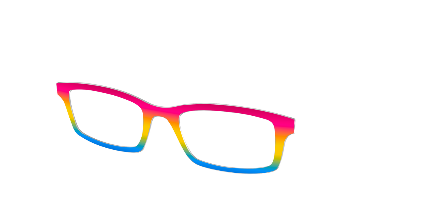 The Pansexual Gradient - Angle Top Image - Pair Eyewear
