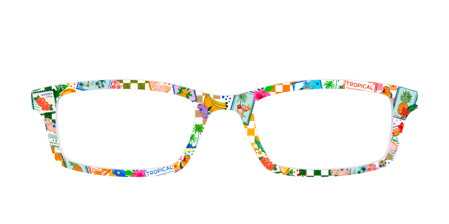 The Paradise Postage - Front Top Image - Pair Eyewear