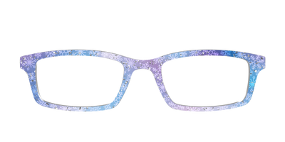 The Pastel Snowflake with Iridescent Glitter - Front Top Thumbnail - Pair Eyewear