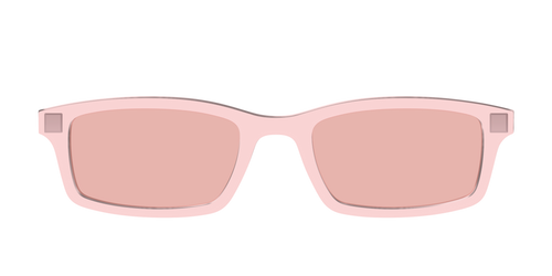 The Pink Crystal With Coral Pink Lens - Pair Eyewear