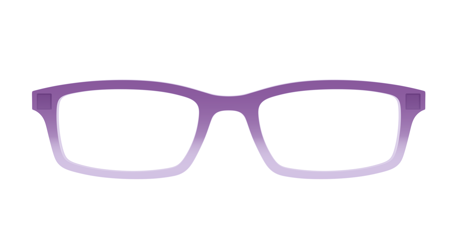 The Plum to Lilac Gradient Crystal - Front Top Image - Pair Eyewear