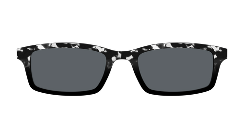 The Polarized Bold Black & White Tortoise Sun Top - Pair Eyewear