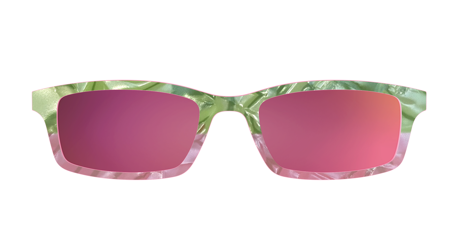 The Polarized Kiwi & Guava Pearl Sun Top - Front Top Image - Pair Eyewear