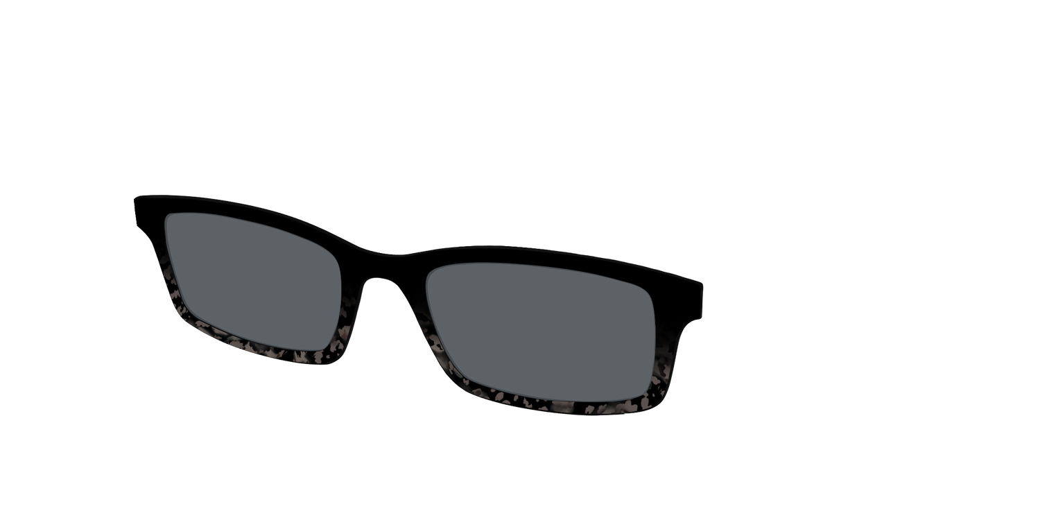 The Polarized Shaded Tortoise Sun Top - Angle Top Image - Pair Eyewear