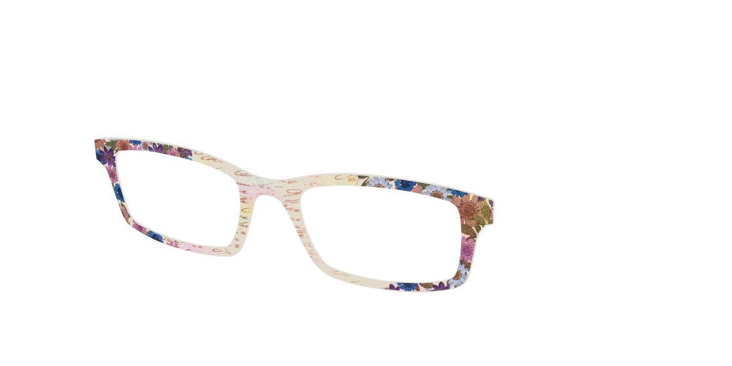 The Pressed Flowers with Foil Crystal - Angle Top Image - Pair Eyewear