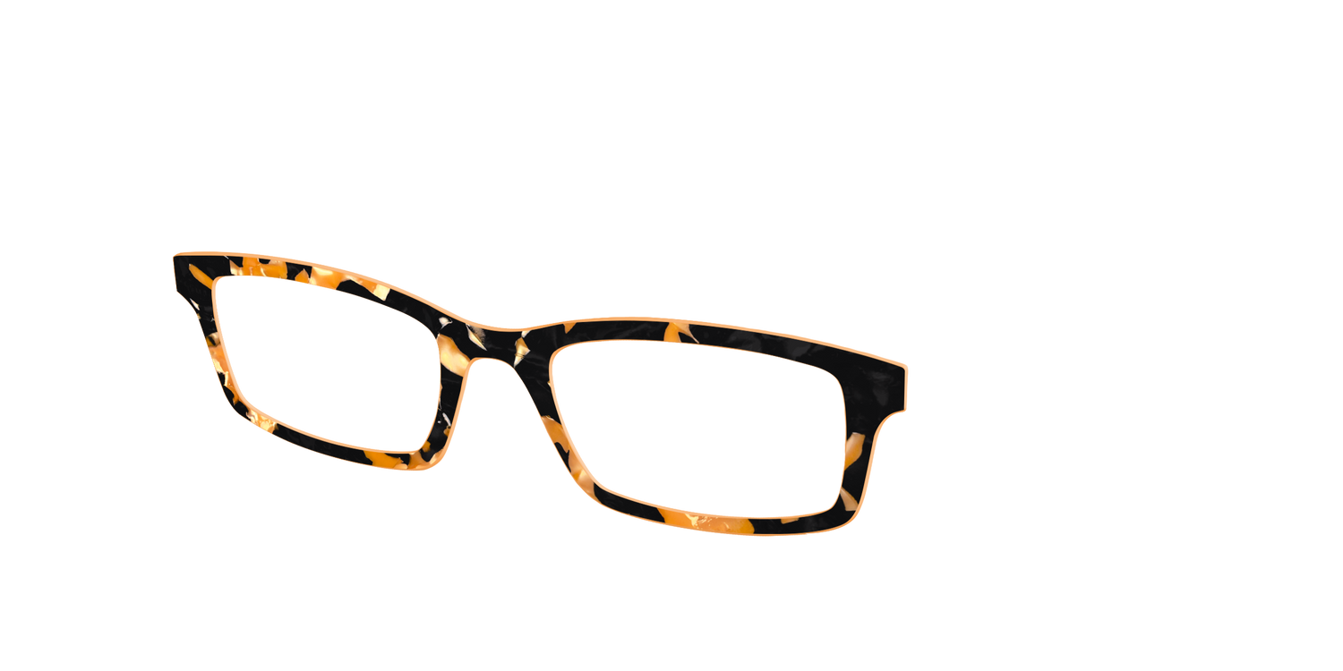 The Pumpkin Camo Pearl Tortoise - Angle Top Image - Pair Eyewear