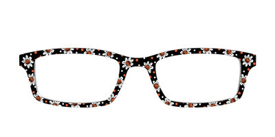 The Pumpkin Daisy Dot - Front Top Thumbnail - Pair Eyewear