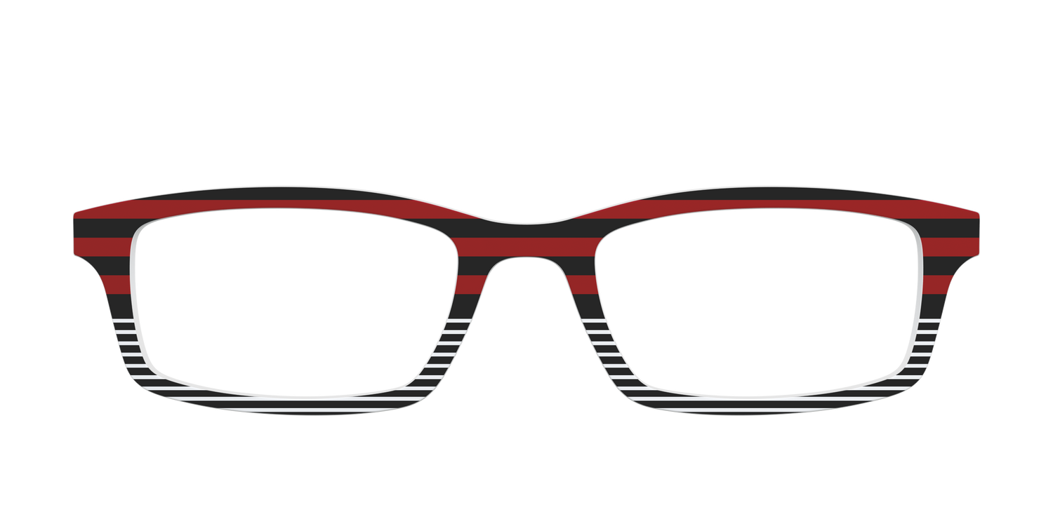 The Punk Stripes Split - Front Top Image - Pair Eyewear