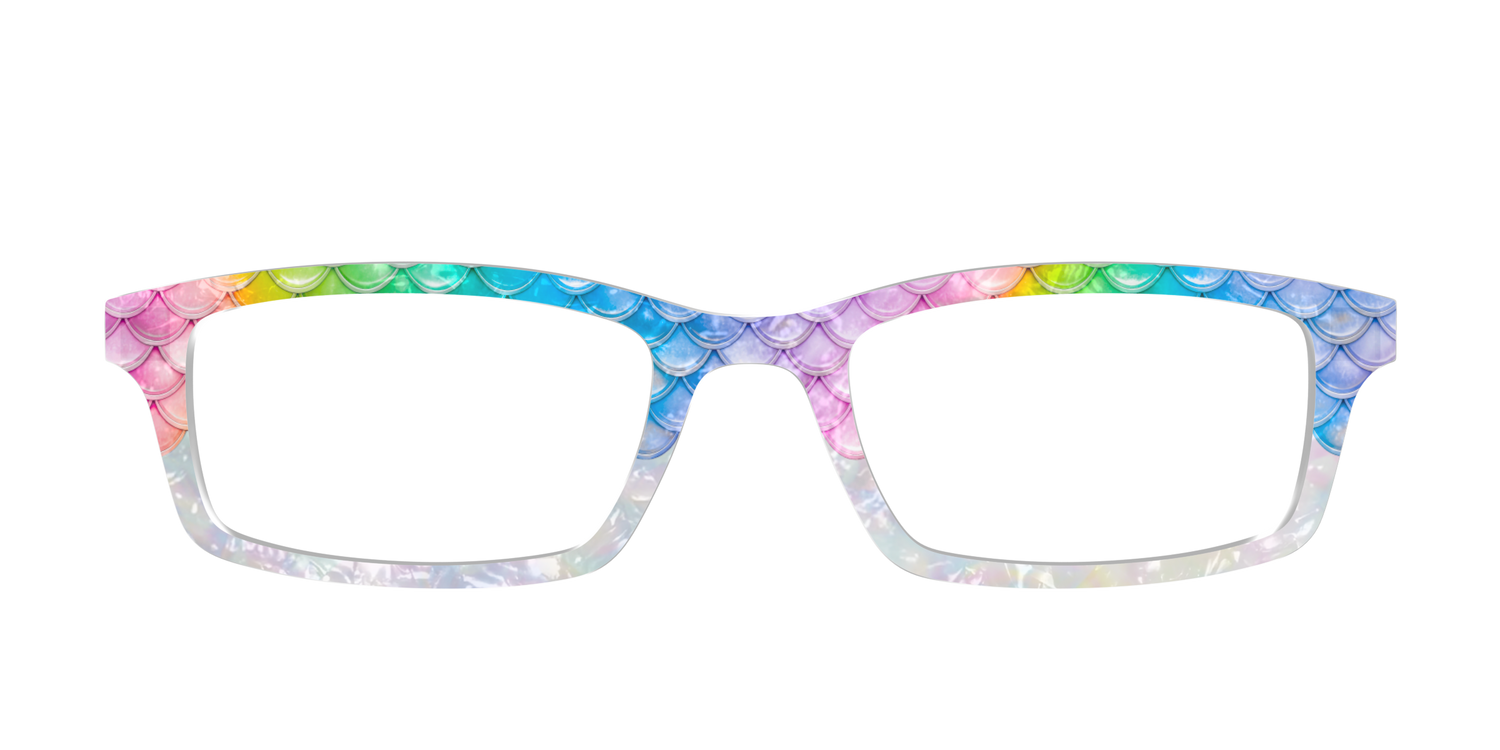 The Rainbow Pearl Scales Crystal - Front Top Image - Pair Eyewear
