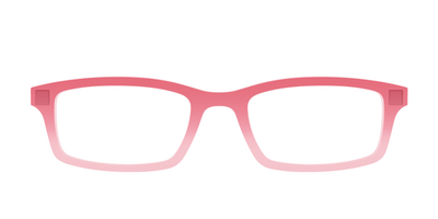 The Red to Coral Gradient Crystal - Front Top Thumbnail - Pair Eyewear