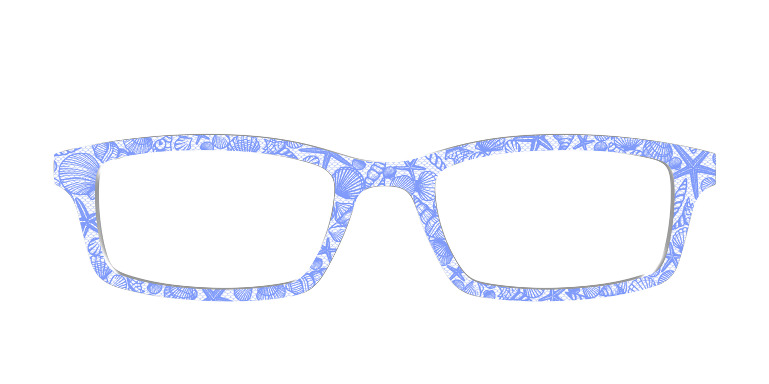The Reef Blue Shell Lace - Front Top Image - Pair Eyewear