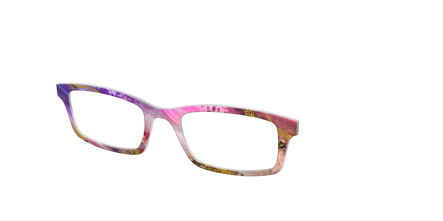 The Rose Quartz Crystal - Angle Top Image - Pair Eyewear