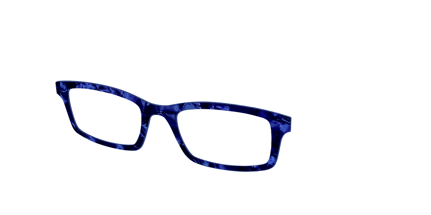 The Sapphire Pearl Marble - Angle Top Image - Pair Eyewear