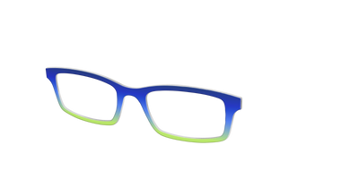 The Sapphire to Chartreuse Gradient - Angle Top Thumbnail - Pair Eyewear