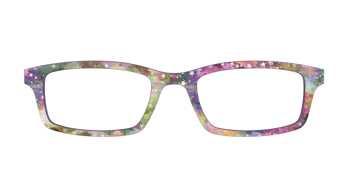 The Silver Foil Starry Sky - Front Top Image - Pair Eyewear