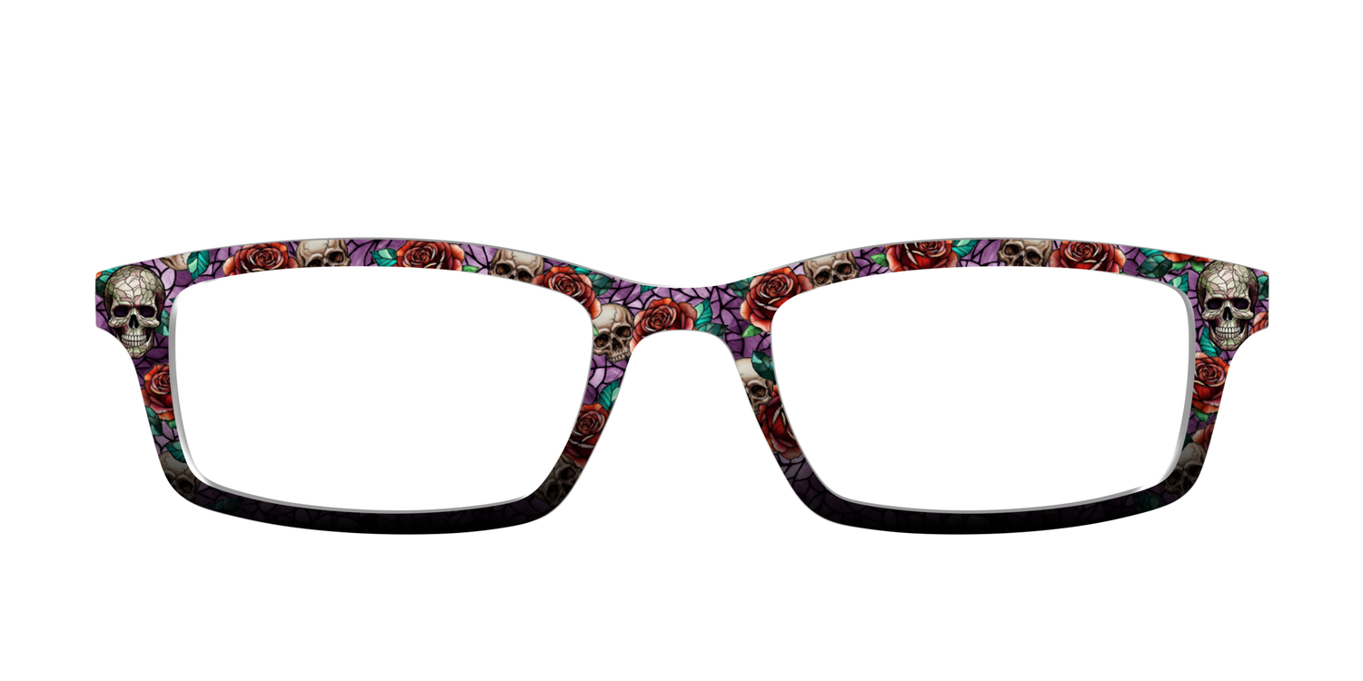 The Skull & Thorn Stained Glass - Front Top Image - Pair Eyewear