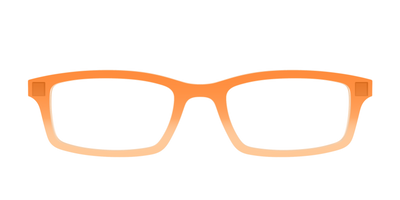 The Tangerine to Creamsicle Gradient Crystal - Front Top Thumbnail - Pair Eyewear