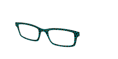 The Teal Leopard - Angle Top Thumbnail - Pair Eyewear