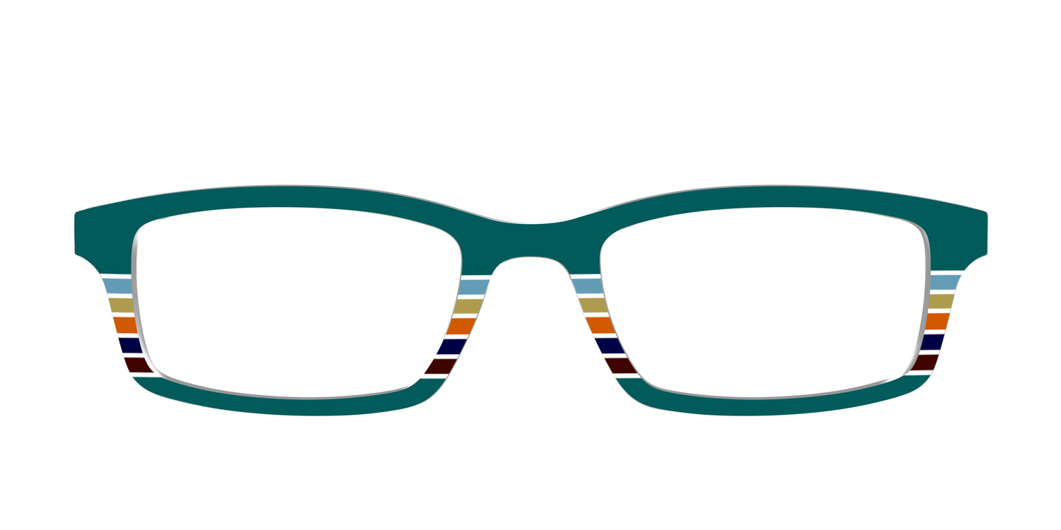 The Trailhead Stripes - Front Top Image - Pair Eyewear