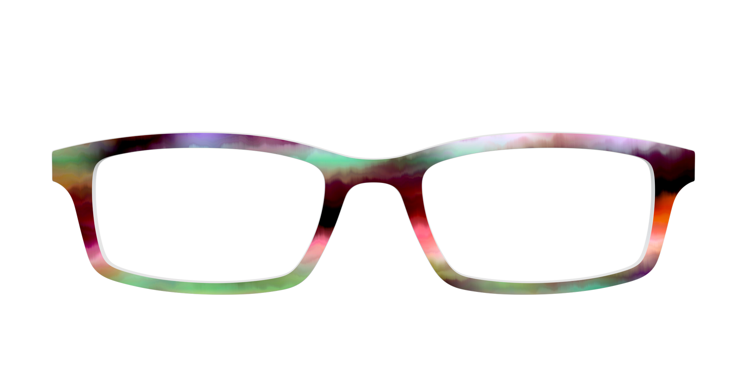 The Tropical Tie-Dye - Front Top Image - Pair Eyewear