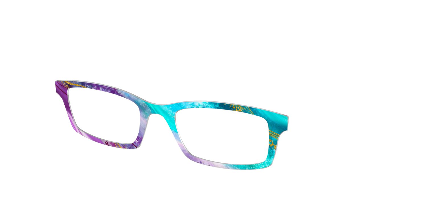 The Turquoise Crystal - Angle Top Image - Pair Eyewear